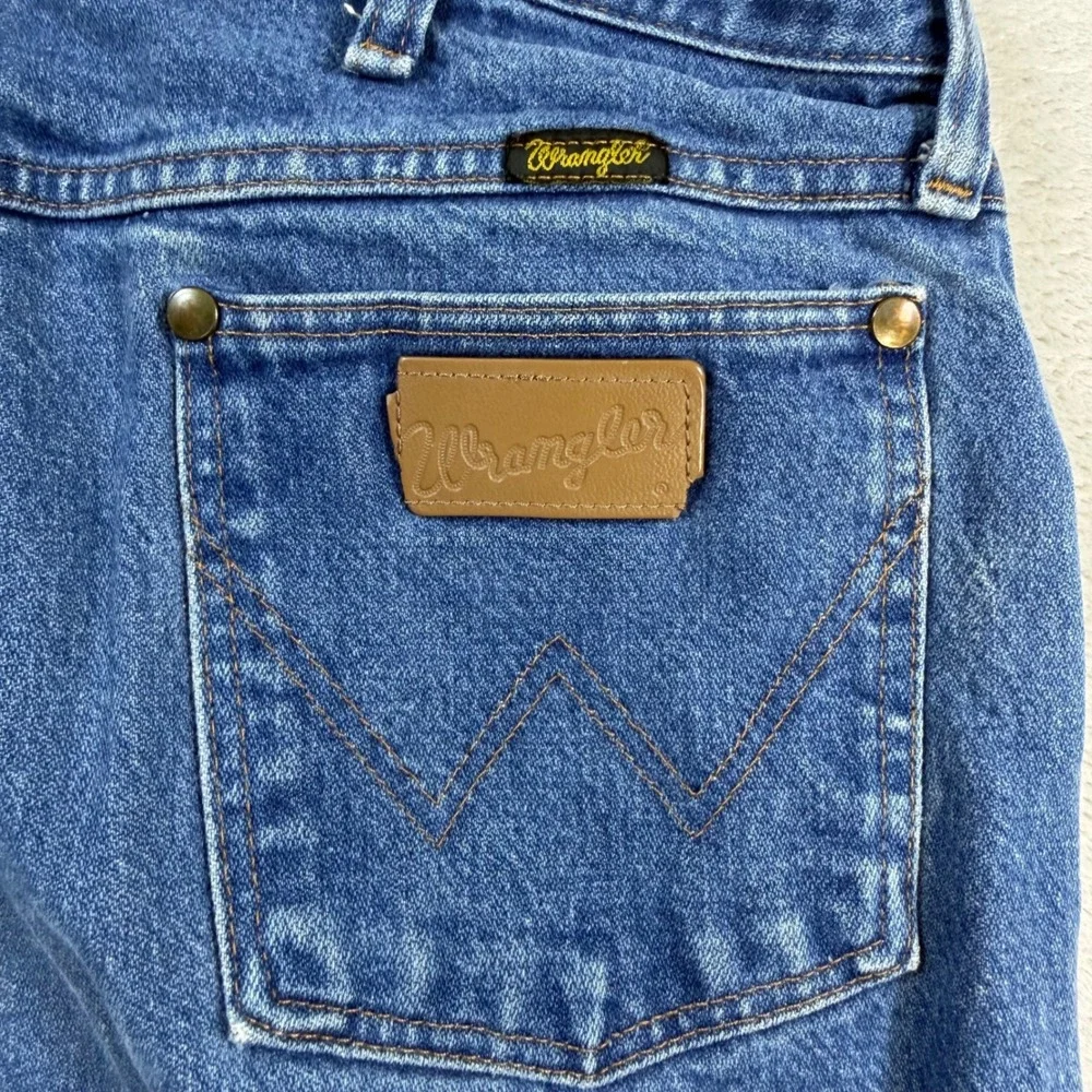 Wrangler Jeans 13MWZ Cowboy Cut Mens 36x34 Blue Cotton Denim Western Workwear